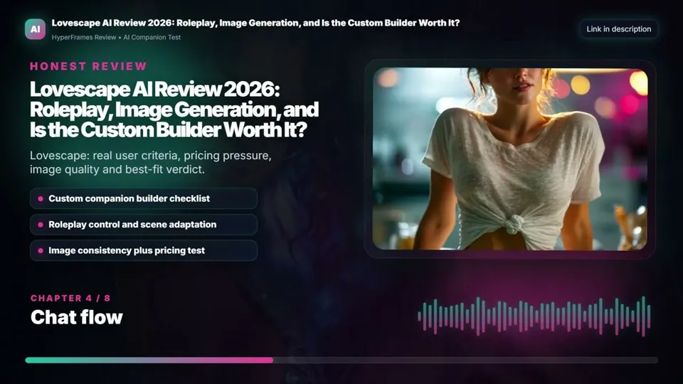 Miniatura del video de YouTube «Lovescape AI Review 2026: Roleplay, Image Generation, and Is the Custom Builder Worth It?» de Review 3.0